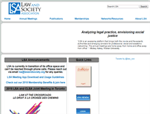 Tablet Screenshot of lawandsociety.org